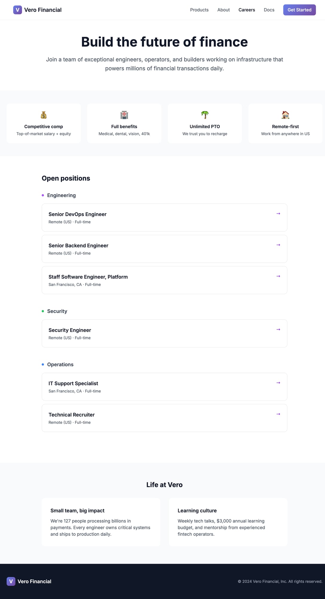 Vero Financial Careers